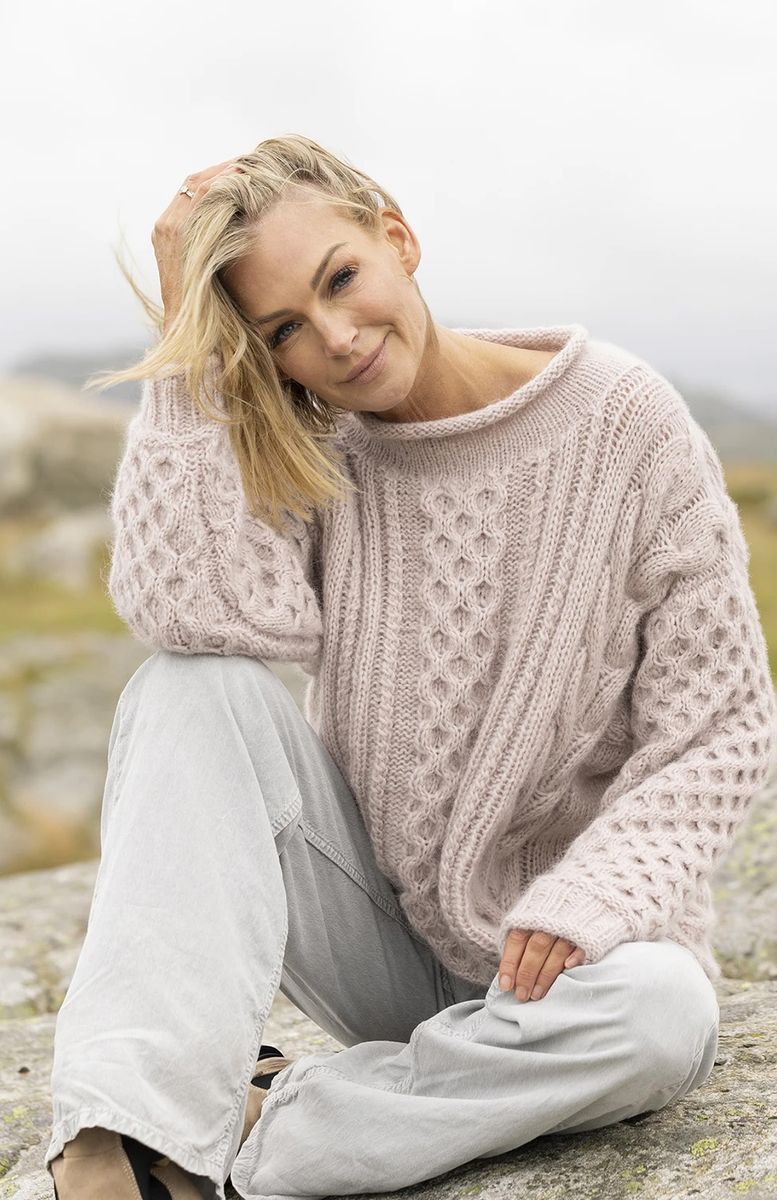 Jærbu Pudder Genser fra Viking